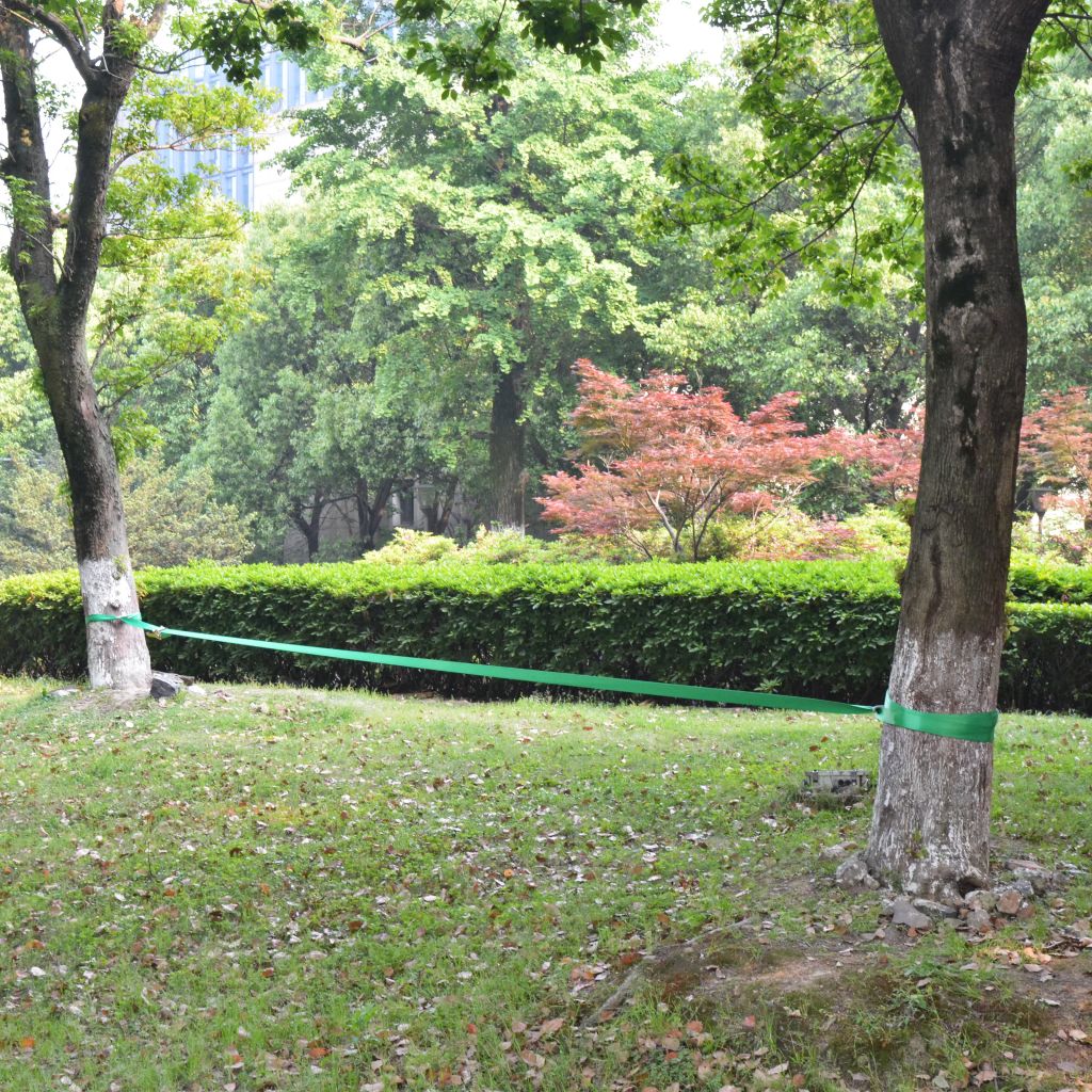Slackline 15 m x 50 mm 150 kg Green Slackline 15 M X 50 Mm 150 Kg Green -rockbros-shop Slackline 15 m x 50 mm 150 kg Green 433076 1