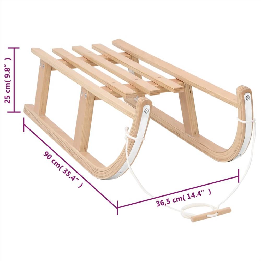 Snow Sledge 90x36.5x25 cm Plywood Snow Sledge 90x36.5x25 Cm Plywood -rockbros-shop Snow Sledge 90x36 5x25 cm Plywood 518680 5