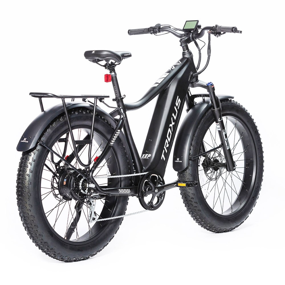 Troxus Explorer Step Over Electric Bike 26*4.0 Inch Fat Tire 750W Bafang Motor 45Km/h Speed 48V 20Ah Samsung Battery Shimano 8 Speed 125kg Load - Black Troxus Explorer Step Over Electric Bike 26*4.0 Inch Fat Tire 750W Bafang Motor 45Km/h Speed 48V 20Ah Samsung Battery Shimano 8 Speed 125kg Load - Black -rockbros-shop Troxus Explorer Step Over Electric Bike Black 519327 1