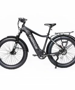 Troxus Explorer Step Over Electric Bike 26*4.0 Inch Fat Tire 750W Bafang Motor 45Km/h Speed 48V 20Ah Samsung Battery Shimano 8 Speed 125kg Load - Black -rockbros-shop Troxus Explorer Step Over Electric Bike Black 519327 2