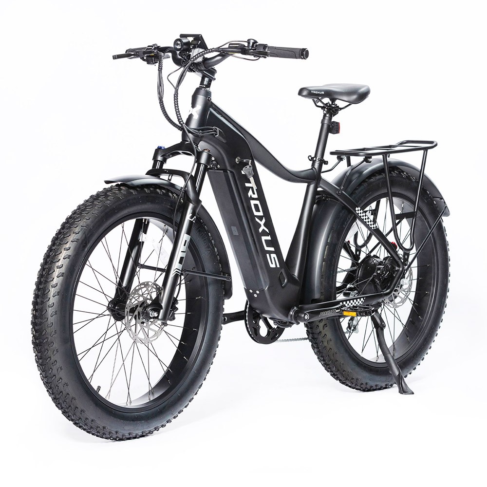 Troxus Explorer Step Over Electric Bike 26*4.0 Inch Fat Tire 750W Bafang Motor 45Km/h Speed 48V 20Ah Samsung Battery Shimano 8 Speed 125kg Load - Black Troxus Explorer Step Over Electric Bike 26*4.0 Inch Fat Tire 750W Bafang Motor 45Km/h Speed 48V 20Ah Samsung Battery Shimano 8 Speed 125kg Load - Black -rockbros-shop Troxus Explorer Step Over Electric Bike Black 519327 3
