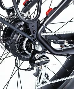 Troxus Explorer Step Over Electric Bike 26*4.0 Inch Fat Tire 750W Bafang Motor 45Km/h Speed 48V 20Ah Samsung Battery Shimano 8 Speed 125kg Load - Black -rockbros-shop Troxus Explorer Step Over Electric Bike Black 519327 5