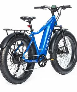Troxus Explorer Step Over Electric Bike 26*4.0 Inch Fat Tire 750W Bafang Motor 45Km/h Speed 48V 20Ah Samsung Battery Shimano 8 Speed 125kg Load - Blue -rockbros-shop Troxus Explorer Step Over Electric Bike Blue 519328 2