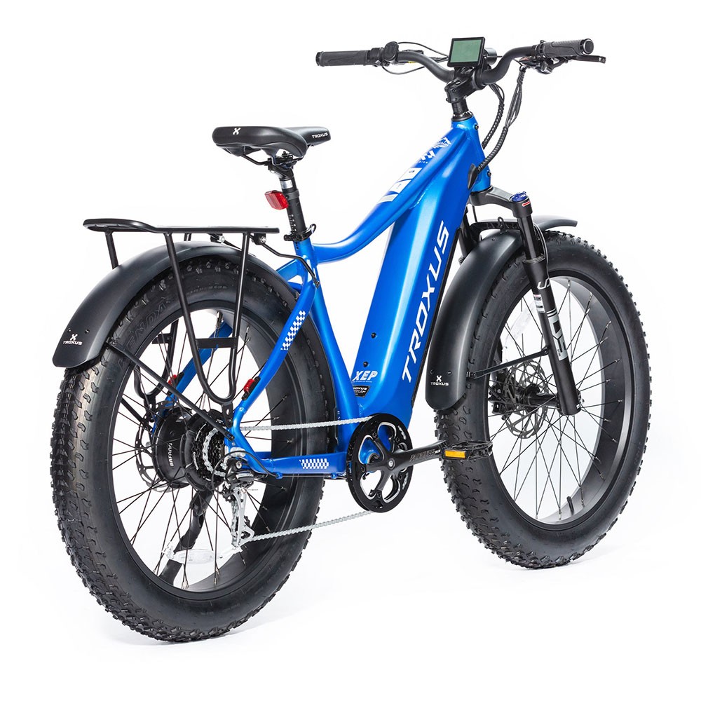Troxus Explorer Step Over Electric Bike 26*4.0 Inch Fat Tire 750W Bafang Motor 45Km/h Speed 48V 20Ah Samsung Battery Shimano 8 Speed 125kg Load - Blue Troxus Explorer Step Over Electric Bike 26*4.0 Inch Fat Tire 750W Bafang Motor 45Km/h Speed 48V 20Ah Samsung Battery Shimano 8 Speed 125kg Load - Blue -rockbros-shop Troxus Explorer Step Over Electric Bike Blue 519328 2