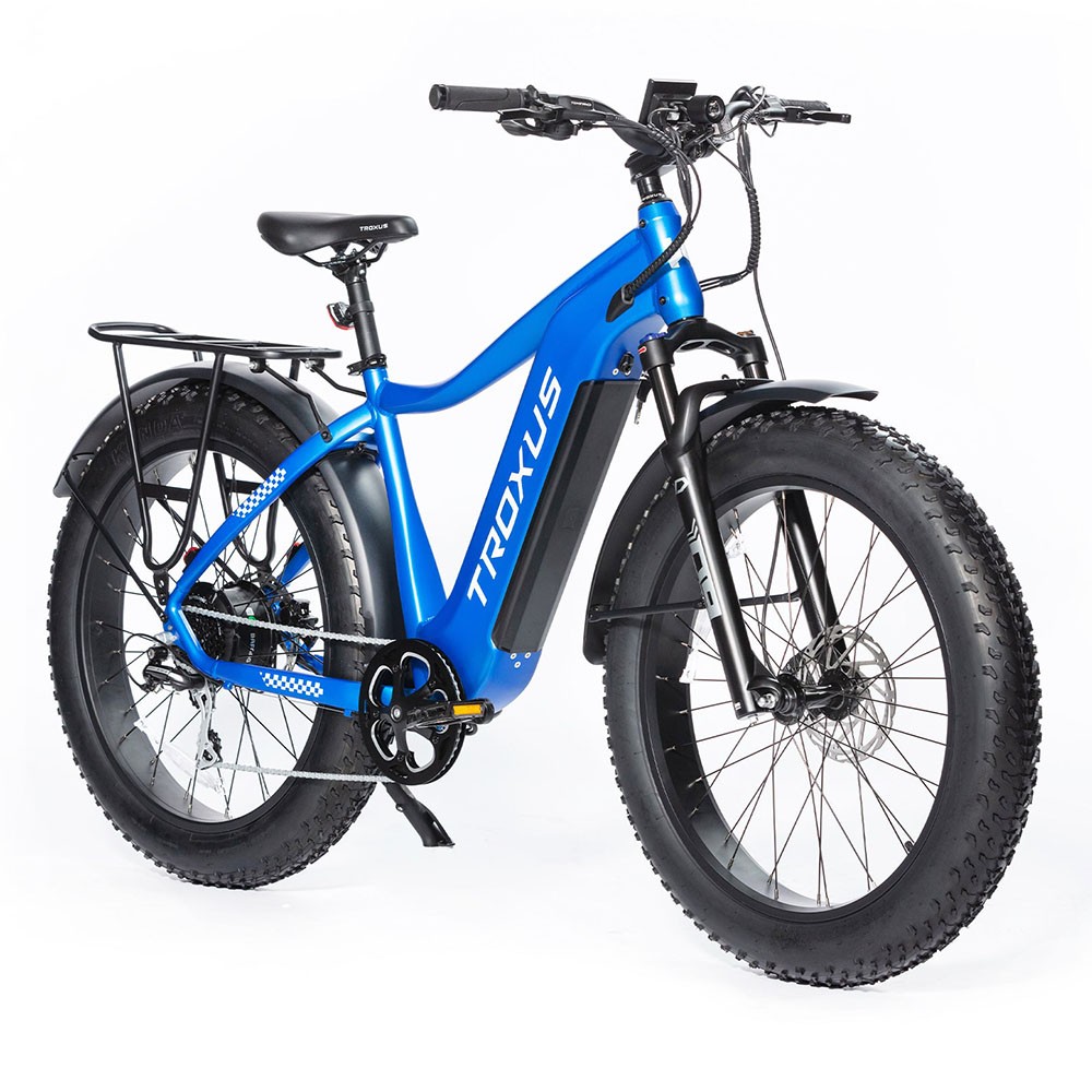 Troxus Explorer Step Over Electric Bike 26*4.0 Inch Fat Tire 750W Bafang Motor 45Km/h Speed 48V 20Ah Samsung Battery Shimano 8 Speed 125kg Load - Blue Troxus Explorer Step Over Electric Bike 26*4.0 Inch Fat Tire 750W Bafang Motor 45Km/h Speed 48V 20Ah Samsung Battery Shimano 8 Speed 125kg Load - Blue -rockbros-shop Troxus Explorer Step Over Electric Bike Blue 519328 3