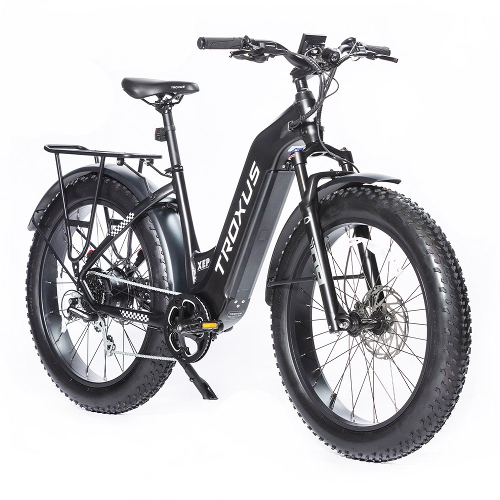 Troxus Explorer Step Thru Electric Bike 26*4.0 Inch Fat Tire 750W Bafang Motor 45Km/h Speed 48V 20Ah Samsung Battery Shimano 8 Speed 125kg Load - Black Troxus Explorer Step Thru Electric Bike 26*4.0 Inch Fat Tire 750W Bafang Motor 45Km/h Speed 48V 20Ah Samsung Battery Shimano 8 Speed 125kg Load - Black -rockbros-shop Troxus Explorer Step Thru Electric Bike Black 519329 0