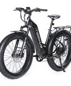 Troxus Explorer Step Thru Electric Bike 26*4.0 Inch Fat Tire 750W Bafang Motor 45Km/h Speed 48V 20Ah Samsung Battery Shimano 8 Speed 125kg Load - Black 5 Troxus Explorer Step Thru Electric Bike 26*4.0 Inch Fat Tire 750W Bafang Motor 45Km/h Speed 48V 20Ah Samsung Battery Shimano 8 Speed 125kg Load - Black -rockbros-shop Troxus Explorer Step Thru Electric Bike Black 519329 2