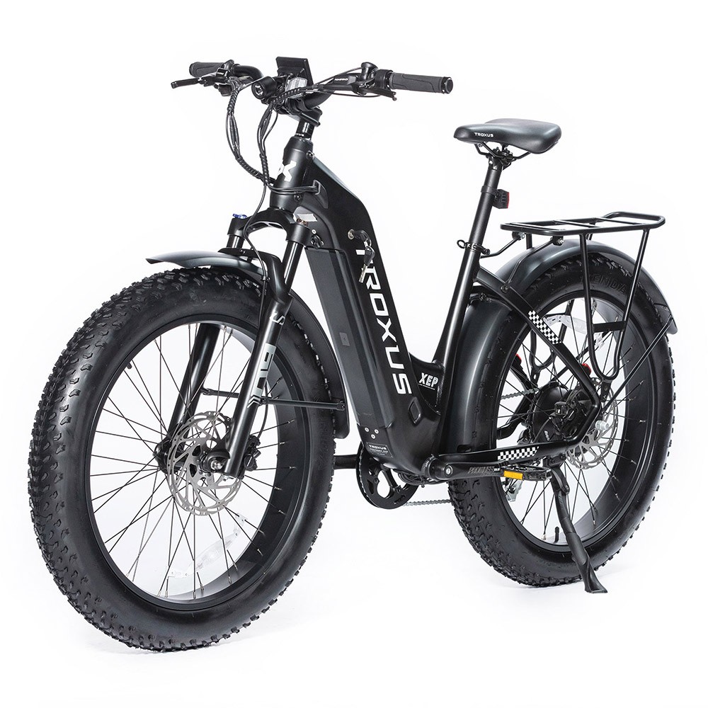 Troxus Explorer Step Thru Electric Bike 26*4.0 Inch Fat Tire 750W Bafang Motor 45Km/h Speed 48V 20Ah Samsung Battery Shimano 8 Speed 125kg Load - Black Troxus Explorer Step Thru Electric Bike 26*4.0 Inch Fat Tire 750W Bafang Motor 45Km/h Speed 48V 20Ah Samsung Battery Shimano 8 Speed 125kg Load - Black -rockbros-shop Troxus Explorer Step Thru Electric Bike Black 519329 2