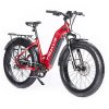 Troxus Explorer Step Thru Electric Bike 26*4.0 Inch Fat Tire 750W Bafang Motor 45Km/h Speed 48V 20Ah Samsung Battery Shimano 8 Speed 125kg Load - Red -rockbros-shop Troxus Explorer Step Thru Electric Bike Red 519330 0