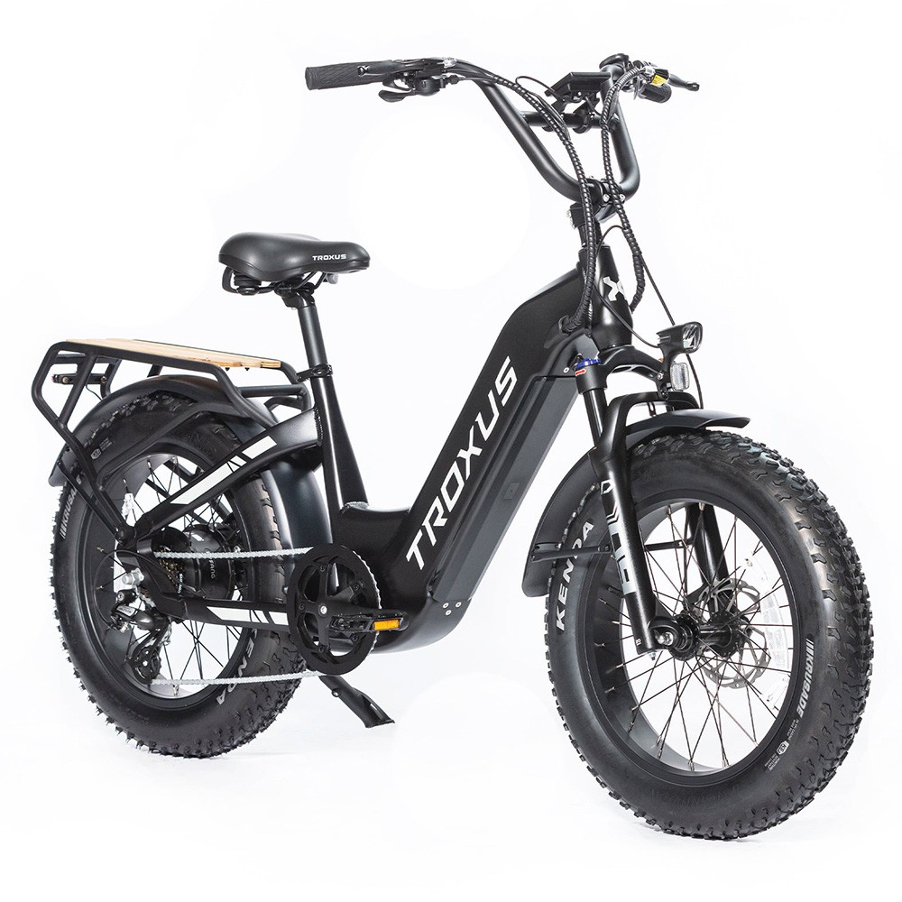 Troxus Lynx Electric Bike 20*4.0 Inch Fat Tire 750W Bafang Brushless Motor 45Km/h Speed 48V 20Ah Samsung Battery Up to 62 Miles Range Shimano 8 Speed - Black Troxus Lynx Electric Bike 20*4.0 Inch Fat Tire 750W Bafang Brushless Motor 45Km/h Speed 48V 20Ah Samsung Battery Up To 62 Miles Range Shimano 8 Speed - Black -rockbros-shop Troxus Lynx 20 Fat Tire Electric Bike Black 519325 0