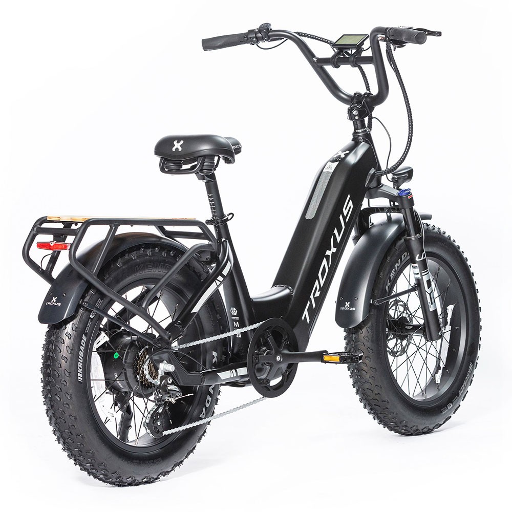 Troxus Lynx Electric Bike 20*4.0 Inch Fat Tire 750W Bafang Brushless Motor 45Km/h Speed 48V 20Ah Samsung Battery Up to 62 Miles Range Shimano 8 Speed - Black Troxus Lynx Electric Bike 20*4.0 Inch Fat Tire 750W Bafang Brushless Motor 45Km/h Speed 48V 20Ah Samsung Battery Up To 62 Miles Range Shimano 8 Speed - Black -rockbros-shop Troxus Lynx 20 Fat Tire Electric Bike Black 519325 1