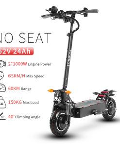 Vicesat VS04 Electric Scooter 10 Inch 2*1000W Motor 52V 24Ah Battery 65Km/h Max Speed 60Km Range 150KG Max Load -rockbros-shop Vicesat VS04 Electric Scooter 2 1000W Motor without Seat 515197 1
