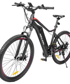 WELKIN WKEM001 Electric Bicycle 350W Brushless Motor 36V 10.4Ah Battery 27.5*2.25'' Tires Mountain Bike - Black&Red 4 WELKIN WKEM001 Electric Bicycle 350W Brushless Motor 36V 10.4Ah Battery 27.5*2.25'' Tires Mountain Bike - Black&Red -rockbros-shop WELKIN WKEM001 Electric Bicycle 350W Mountain Bike Black Red 505892 2