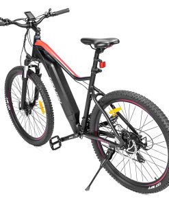 WELKIN WKEM001 Electric Bicycle 350W Brushless Motor 36V 10.4Ah Battery 27.5*2.25'' Tires Mountain Bike - Black&Red 5 WELKIN WKEM001 Electric Bicycle 350W Brushless Motor 36V 10.4Ah Battery 27.5*2.25'' Tires Mountain Bike - Black&Red -rockbros-shop WELKIN WKEM001 Electric Bicycle 350W Mountain Bike Black Red 505892 3