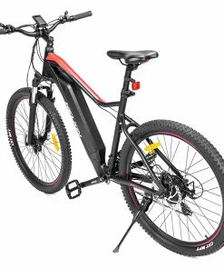 WELKIN WKEM001 Electric Bicycle 350W Brushless Motor 36V 10.4Ah Battery 27.5*2.25'' Tires Mountain Bike - Black&Red -rockbros-shop WELKIN WKEM001 Electric Bicycle 350W Mountain Bike Black Red 505892 3