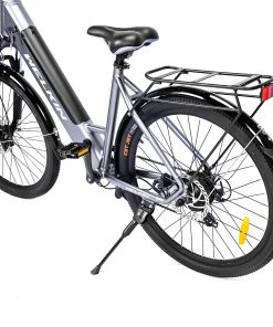 WELKIN WKEM002 Electric Bicycle 27.5*1.95 Inch Tires City Bike 250W Brushless Motor 25Km/h Max Speed 36V 10.4Ah Battery 120KG Max Load - Silver -rockbros-shop WELKIN WKEM002 Electric Bicycle 350W City Bike Silver 505894 4