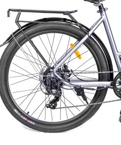 WELKIN WKEM002 Electric Bicycle 27.5*1.95 Inch Tires City Bike 250W Brushless Motor 25Km/h Max Speed 36V 10.4Ah Battery 120KG Max Load - Silver -rockbros-shop WELKIN WKEM002 Electric Bicycle 350W City Bike Silver 505894 5