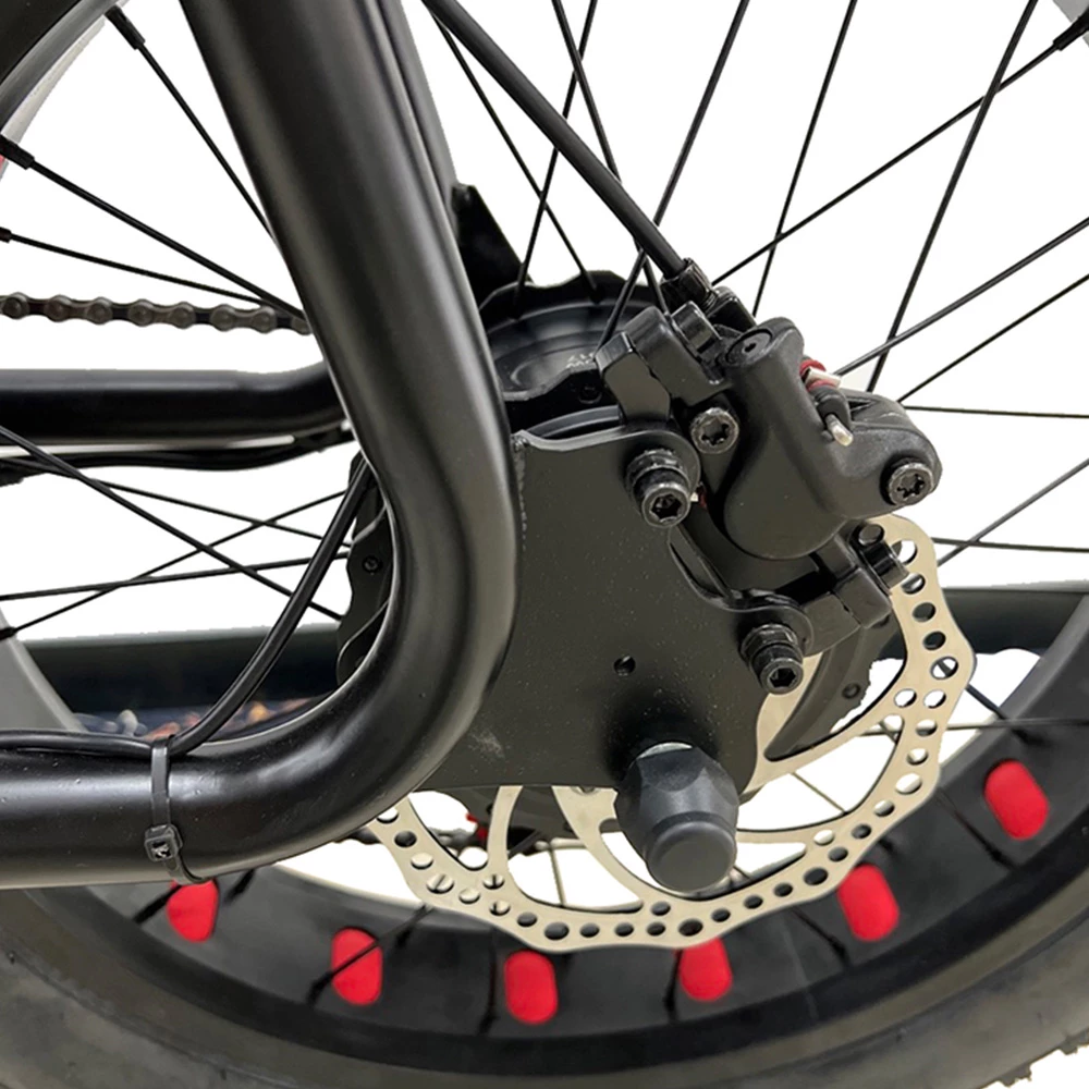 WELKIN WKEM003 Electric Bike 20*4.0 Inch Fat Tires Retro Bicycle 1200W Motor 48V 18Ah Battery 60-70KM Range 45Km/h Max Speed 200KG Max Load - Black 8 WELKIN WKEM003 Electric Bike 20*4.0 Inch Fat Tires Retro Bicycle 1200W Motor 48V 18Ah Battery 60-70KM Range 45Km/h Max Speed 200KG Max Load - Black - Image 6