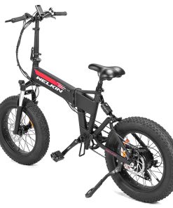WELKIN WKES001 Electric Bicycle Snow Bike 500W Brushless Motor 48V 10.4Ah Battery 20'' Tires Shimano 7 Speed - Black -rockbros-shop WELKIN WKES001 Electric Bicycle Snow Bike Black 505886 2