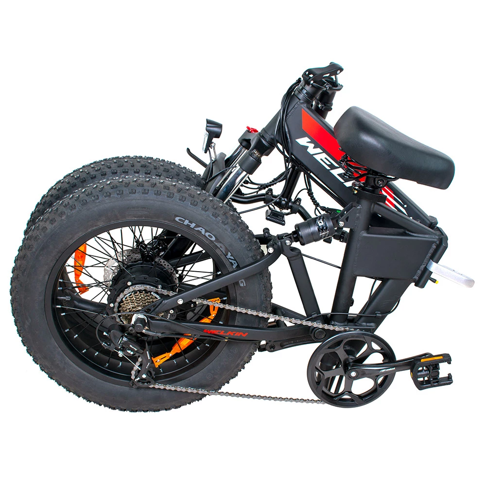 WELKIN WKES001 Electric Bicycle Snow Bike 500W Brushless Motor 48V 10.4Ah Battery 20'' Tires Shimano 7 Speed - Black 6 WELKIN WKES001 Electric Bicycle Snow Bike 500W Brushless Motor 48V 10.4Ah Battery 20'' Tires Shimano 7 Speed - Black - Image 4