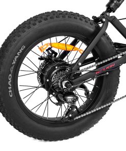 WELKIN WKES001 Electric Bicycle Snow Bike 500W Brushless Motor 48V 10.4Ah Battery 20'' Tires Shimano 7 Speed - Black -rockbros-shop WELKIN WKES001 Electric Bicycle Snow Bike Black 505886 5
