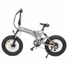 WELKIN WKES001 Electric Bicycle Snow Bike 500W Brushless Motor 48V 10.4Ah Battery 20'' Tires Shimano 7 Speed - Silver -rockbros-shop WELKIN WKES001 Electric Bicycle Snow Bike Silver 505888 0
