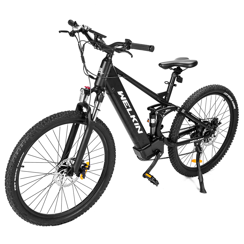 WELKIN WKES002 Electric Bicycle 350W Brushless Motor 48V 10Ah Battery 27.5*2.25'' Tires Mountain Bike - Black WELKIN WKES002 Electric Bicycle 350W Brushless Motor 48V 10Ah Battery 27.5*2.25'' Tires Mountain Bike - Black -rockbros-shop WELKIN WKES002 Electric Bicycle 350W Mountain Bike Black 505889 1