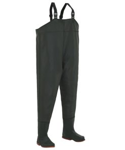 Wading Pants With Boots Green Size 40