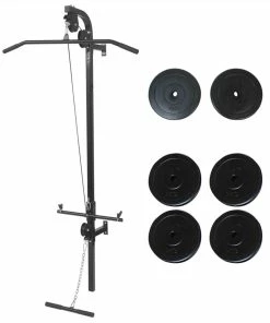 Wall-mounted Power Tower With Weight Plates 40 Kg