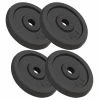 Weight Plates 4 Pcs 20 Kg Cast Iron -rockbros-shop Weight Plates 4 pcs 20 kg Cast Iron 432549 0