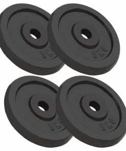 Weight Plates 4 Pcs 20 Kg Cast Iron