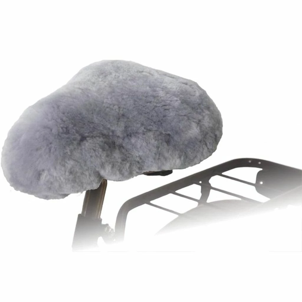 Willex Bicycle Saddle Cover Sheepskin Grey 30135 4 Willex Bicycle Saddle Cover Sheepskin Grey 30135 - Image 2