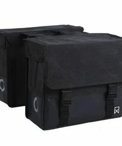 Willex Newspaper Bag Canvas 57 L Black And Matt Black