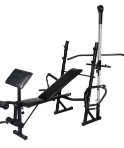 Workout Bench With Weight Rack, Barbell And Dumbbell Set 120 Kg -rockbros-shop Workout Bench with Weight Rack Barbell and Dumbbell Set 120 kg 518683 2