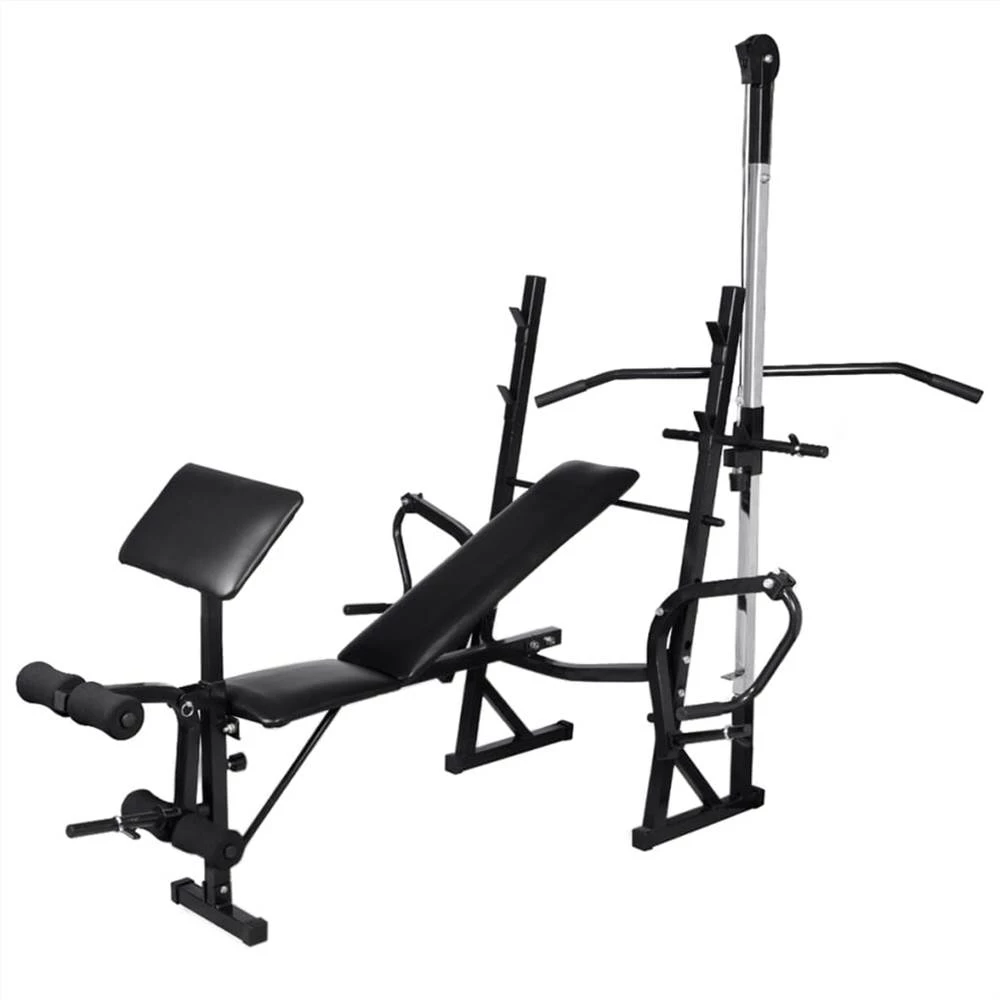 Workout Bench With Weight Rack, Barbell And Dumbbell Set 30.5kg 4 Workout Bench With Weight Rack, Barbell And Dumbbell Set 30.5kg - Image 2