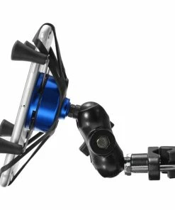 X-type Phone Holder Fit For 4-6" Phone GPS Fixed On E-Scooters Motorcycle Bike - Blue 10 X-type Phone Holder Fit For 4-6" Phone GPS Fixed On E-Scooters Motorcycle Bike - Blue -rockbros-shop X type Phone Holder Fit For 4 6 Phone Blue 899937