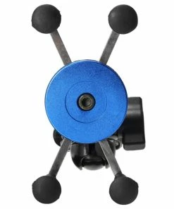 X-type Phone Holder Fit For 4-6" Phone GPS Fixed On E-Scooters Motorcycle Bike - Blue 13 X-type Phone Holder Fit For 4-6" Phone GPS Fixed On E-Scooters Motorcycle Bike - Blue -rockbros-shop X type Phone Holder Fit For 4 6 Phone Blue 899940