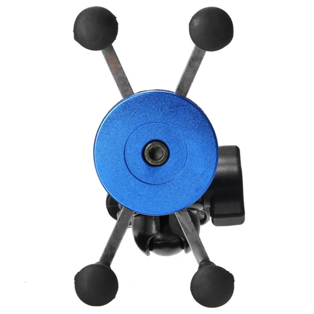 X-type Phone Holder Fit For 4-6" Phone GPS Fixed On E-Scooters Motorcycle Bike - Blue 8 X-type Phone Holder Fit For 4-6" Phone GPS Fixed On E-Scooters Motorcycle Bike - Blue - Image 6