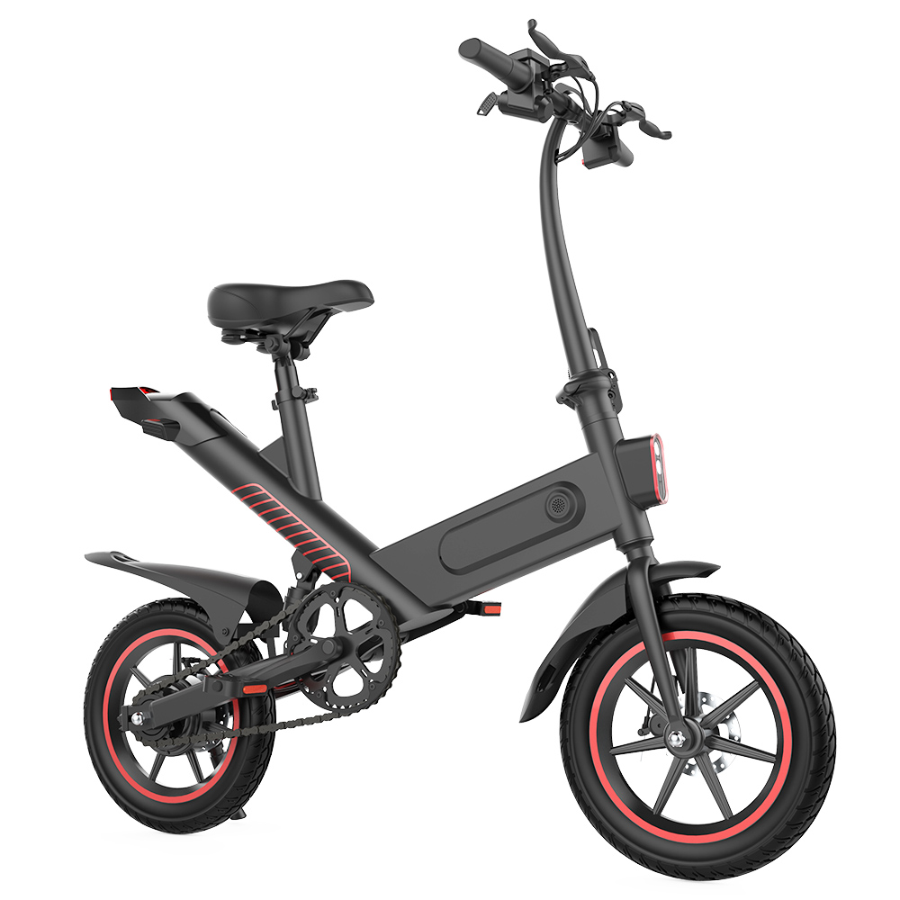 Y1 Electric Bike 350W Motor 36V 10.4Ah Battery 14'' Tire 25km/h Max Speed 30-40km Range - Black Y1 Electric Bike 350W Motor 36V 10.4Ah Battery 14'' Tire 25km/h Max Speed 30-40km Range - Black -rockbros-shop Y1 Electric Bike 350W Motor 36V 10 4Ah Battery Black 507077 1