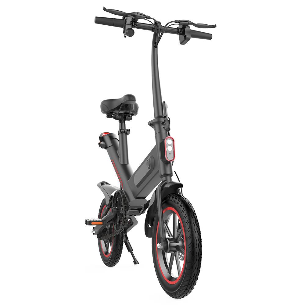 Y1 Electric Bike 350W Motor 36V 10.4Ah Battery 14'' Tire 25km/h Max Speed 30-40km Range - Black Y1 Electric Bike 350W Motor 36V 10.4Ah Battery 14'' Tire 25km/h Max Speed 30-40km Range - Black -rockbros-shop Y1 Electric Bike 350W Motor 36V 10 4Ah Battery Black 507077 2