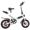 Y1 Electric Bike 350W Motor 36V 10.4Ah Battery 14'' Tire 25km/h Max Speed 30-40km Range - White 1 Y1 Electric Bike 350W Motor 36V 10.4Ah Battery 14'' Tire 25km/h Max Speed 30-40km Range - White -rockbros-shop Y1 Electric Bike 350W Motor 36V 10 4Ah Battery White 507078 0