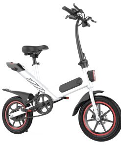 Y1 Electric Bike 350W Motor 36V 10.4Ah Battery 14'' Tire 25km/h Max Speed 30-40km Range - White -rockbros-shop Y1 Electric Bike 350W Motor 36V 10 4Ah Battery White 507078 1