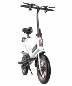 Y1 Electric Bike 350W Motor 36V 10.4Ah Battery 14'' Tire 25km/h Max Speed 30-40km Range - White -rockbros-shop Y1 Electric Bike 350W Motor 36V 10 4Ah Battery White 507078 2