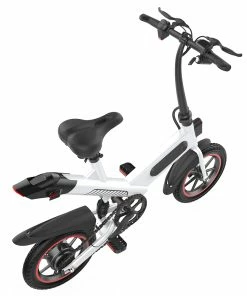 Y1 Electric Bike 350W Motor 36V 10.4Ah Battery 14'' Tire 25km/h Max Speed 30-40km Range - White -rockbros-shop Y1 Electric Bike 350W Motor 36V 10 4Ah Battery White 507078 3