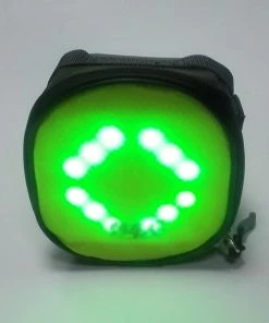 YKWB-B1030 Bicycle Taillight Bag Illuminated Warning Signal Bag With Remote Control For Running Bicycle - Green -rockbros-shop YKWB B1030 Bicycle Taillight Bag Green 903760