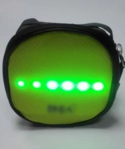 YKWB-B1030 Bicycle Taillight Bag Illuminated Warning Signal Bag With Remote Control For Running Bicycle - Green -rockbros-shop YKWB B1030 Bicycle Taillight Bag Green 903765