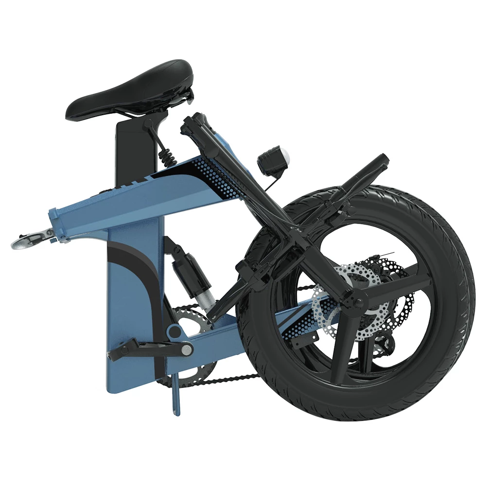 Z7 Electric Bike 250W Brushless Motor 36V 8Ah Battery 20'' Tire, 25km/h Max Speed, 30-40km Range, 120kg Load - Blue 8 Z7 Electric Bike 250W Brushless Motor 36V 8Ah Battery 20'' Tire, 25km/h Max Speed, 30-40km Range, 120kg Load - Blue - Image 6
