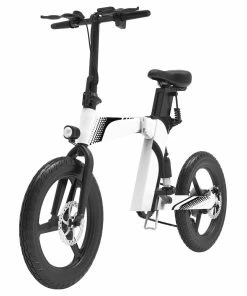Z7 Electric Bike 250W Brushless Motor 36V 8Ah Battery 20'' Tire, 25km/h Max Speed, 30-40km Range, 120kg Load - White -rockbros-shop Z7 Electric Bike 250W Brushless Motor White 509258 3
