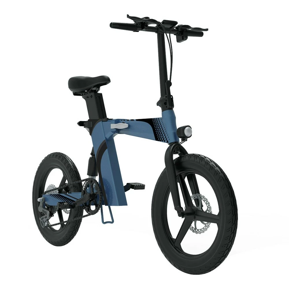 Z7 Electric Bike For Commuting 20 Inch Tires 350W Motor 32km/h Max Speed, Dual 36V 8Ah Batteries, Disc Brakes, 120kg Load - Blue 5 Z7 Electric Bike For Commuting 20 Inch Tires 350W Motor 32km/h Max Speed, Dual 36V 8Ah Batteries, Disc Brakes, 120kg Load - Blue - Image 3
