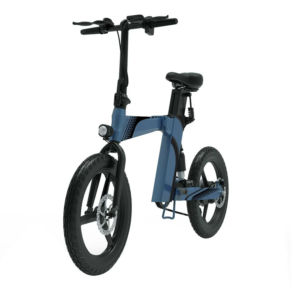 Z7 Electric Bike For Commuting 20 Inch Tires 350W Motor 32km/h Max Speed, Dual 36V 8Ah Batteries, Disc Brakes, 120kg Load - Blue 6 Z7 Electric Bike For Commuting 20 Inch Tires 350W Motor 32km/h Max Speed, Dual 36V 8Ah Batteries, Disc Brakes, 120kg Load - Blue - Image 4